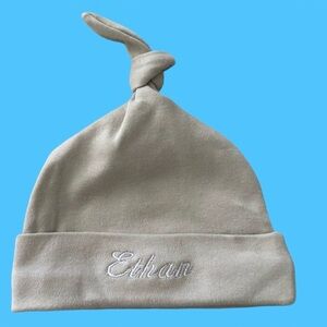 NWOT Personalized Ethan Newborn Baby Hat Custom Beanie Infant Cap